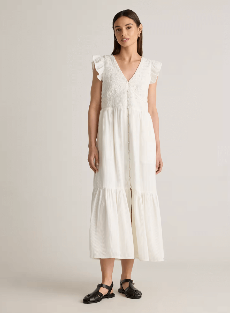quince smocked dress